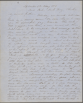 [Peabody, Nathaniel,] father, ALS to. Sep. 2, 1853.