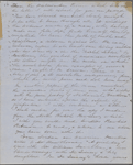 [Peabody, Nathaniel,] father, ALS to. [Nov.] 24, [1853?].