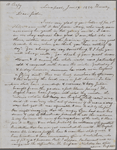 [Peabody, Nathaniel,] father, ALS to. Jan. 19, 1854, with copy of same in recipient's hand.