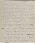 Peabody, Nathaniel, father, ALS to. May 12, 1854. 
