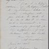 Ticknor, W[illiam] D., ALS to. Jan. 25, 1852.
