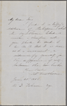 Ticknor, W[illiam] D., ALS to. Jan. 25, 1852.
