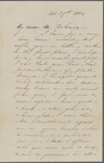 Ticknor, [William D.], ALS to. Sep. 29, 1854.
