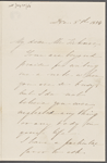 Ticknor, W[illiam] D., ALS to. Dec. 8, 1854.
