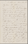 Ticknor, W[illiam] D., ALS to. Dec. 2, [1856].
