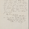 Ticknor, W[illiam] D., ALS to. [Feb./Mar. 1864].