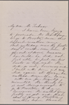 Ticknor, [William D.], ALS to. Mar. 10, [1864].