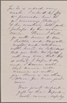 Ticknor, [William D.], ALS to. Mar. 10, [1864].
