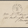 Ticknor, [William D.], ALS to. Mar. 10, [1864].