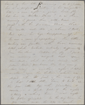 [unknown correspondent], AL (incomplete) to. [1848?].