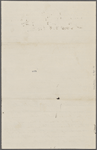 [unknown correspondent], ALS (incomplete) to. [1864?].