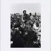 Singer James Brown being greeted by fans upon his arrival at Kaduna Airport