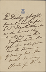Argyll, Elizabeth Georgiana Campbell, Duchess of, ALS to SAPH. Jan. 31, [1870?]. Previously: Elizabeth Georgiana Granville.