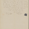 Channing, W[alter], ALS to SAPH. Oct. 11, [n.y.].