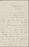 [Greene], Anna [B.], ALS to SAPH. Aug. 25, [n.y.].