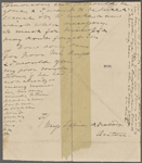 [Haven,] Lydia [G. Sears], ALS to SAPH. [1827/28].