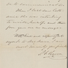 Haven, S[amuel] F[oster], ALS to Miss [Elizabeth Palmer] Peabody. Mar. 9, 1871.