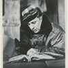 Elia Kazan reading script during filming of On the Waterfront.