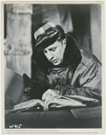 Elia Kazan reading script during filming of On the Waterfront.