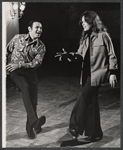 Paul B. Price and Sandy Dennis in rehearsal for the stage production Let me Hear You Smile
