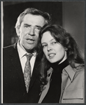 James Broderick and Sandy Dennis in rehearsal for the stage production Let me Hear You Smile