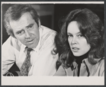 James Broderick and Sandy Dennis in rehearsal for the stage production Let me Hear You Smile