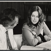 James Broderick and Sandy Dennis in rehearsal for the stage production Let me Hear You Smile