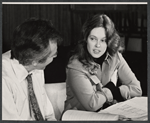 James Broderick and Sandy Dennis in rehearsal for the stage production Let me Hear You Smile