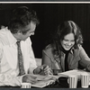 James Broderick and Sandy Dennis in rehearsal for the stage production Let me Hear You Smile