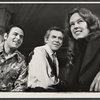 Paul B. Price, James Broderick and Sandy Dennis in rehearsal for the stage production Let Me Hear You Smile