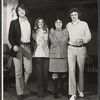 Harry Cauley [left] and unidentified others in rehearsal for the stage production Let Me Hear You Smile