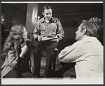 Sandy Dennis, Paul B. Price and James Broderick in rehearsal for the stage production Let me Hear You Smile