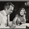 James Broderick and Sandy Dennis in rehearsal for the stage production Let me Hear You Smile