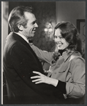 James Broderick and Sandy Dennis in rehearsal for the stage production Let me Hear You Smile