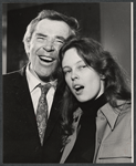James Broderick and Sandy Dennis in rehearsal for the stage production Let me Hear You Smile