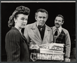Sandy Dennis, James Broderick and Paul B. Price in the stage production Let me Hear You Smile