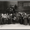 James Coco, Albert Dekker, Patrick Hines, Michael Lombard [right] and unidentified others in the stage production The Devils