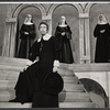Jason Robards [center] and unidentified others in the stage production The Devils