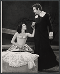 Barbara Colby and Jason Robards in the stage production The Devils