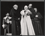 Anne Bancroft, Michael Lombard, Patrick Hines [right] and unidentified others in the stage production The Devils