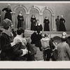 Jason Robards [center] and unidentified others in the stage production The Devils