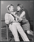 Will Hutchins and unidentified in the 1963 tour of the stage production Never Too Late