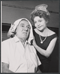William Bendix and Nancy Carroll in the 1963 tour of the stage production Never Too Late