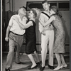 William Bendix, Nancy Carroll, Will Hutchins and unidentified in the 1963 tour of the stage production Never Too Late