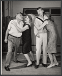 William Bendix, Nancy Carroll, Will Hutchins and unidentified in the 1963 tour of the stage production Never Too Late