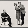 Paul Ford, Martha Scott and Orson Bean in publicity for the stage production Never Too Late