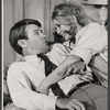 Will Hutchins and unidentified in the stage production Never Too Late