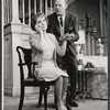 Martha Scott and Dennis O'Keefe in the stage production Never Too Late