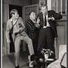 Will Hutchins, Dennis O'Keefe and unidentified [center] in the stage production Never Too Late