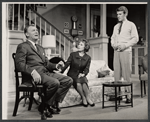 Dennis O'Keefe, Martha Scott and Will Hutchins in the stage production Never Too Late